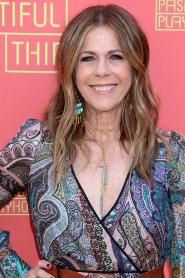 Rita Wilson at "Tiny Beautiful Things" opening in 2019