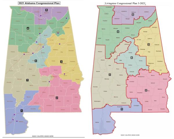 Alabama's co<em></em>ngressional maps