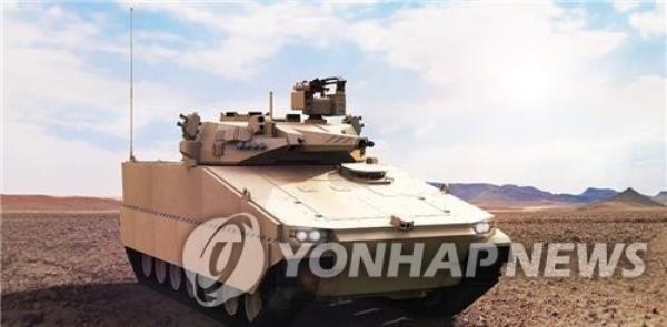 Hanwha Aerospace's Redback infantry fighting vehicle is seen in this undated file photo provided by the company. (PHOTO NOT FOR SALE) (Yonhap)