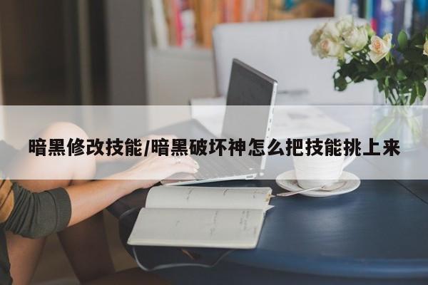 暗黑修改技能／暗黑破坏神怎么把技能挑上来